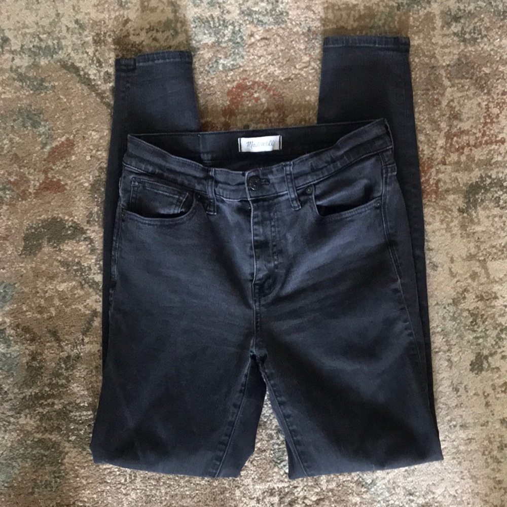 Madewell 9” High Riser Skinny Skinny Black Jean